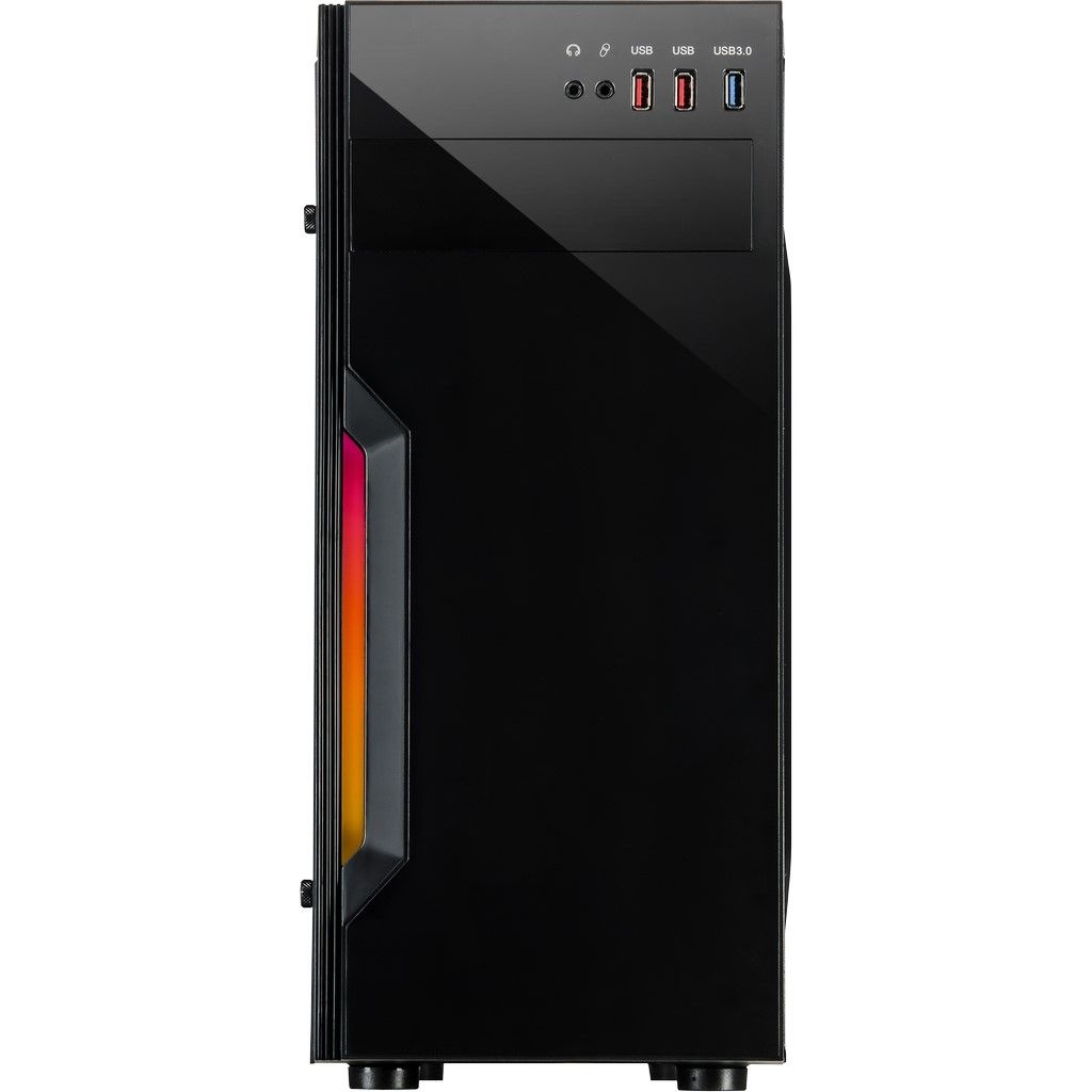 Zweites Bild vonInter-Tech B-42 RGB, Tower, PC, Schwarz, ATX, micro ATX, Metall, Gaming