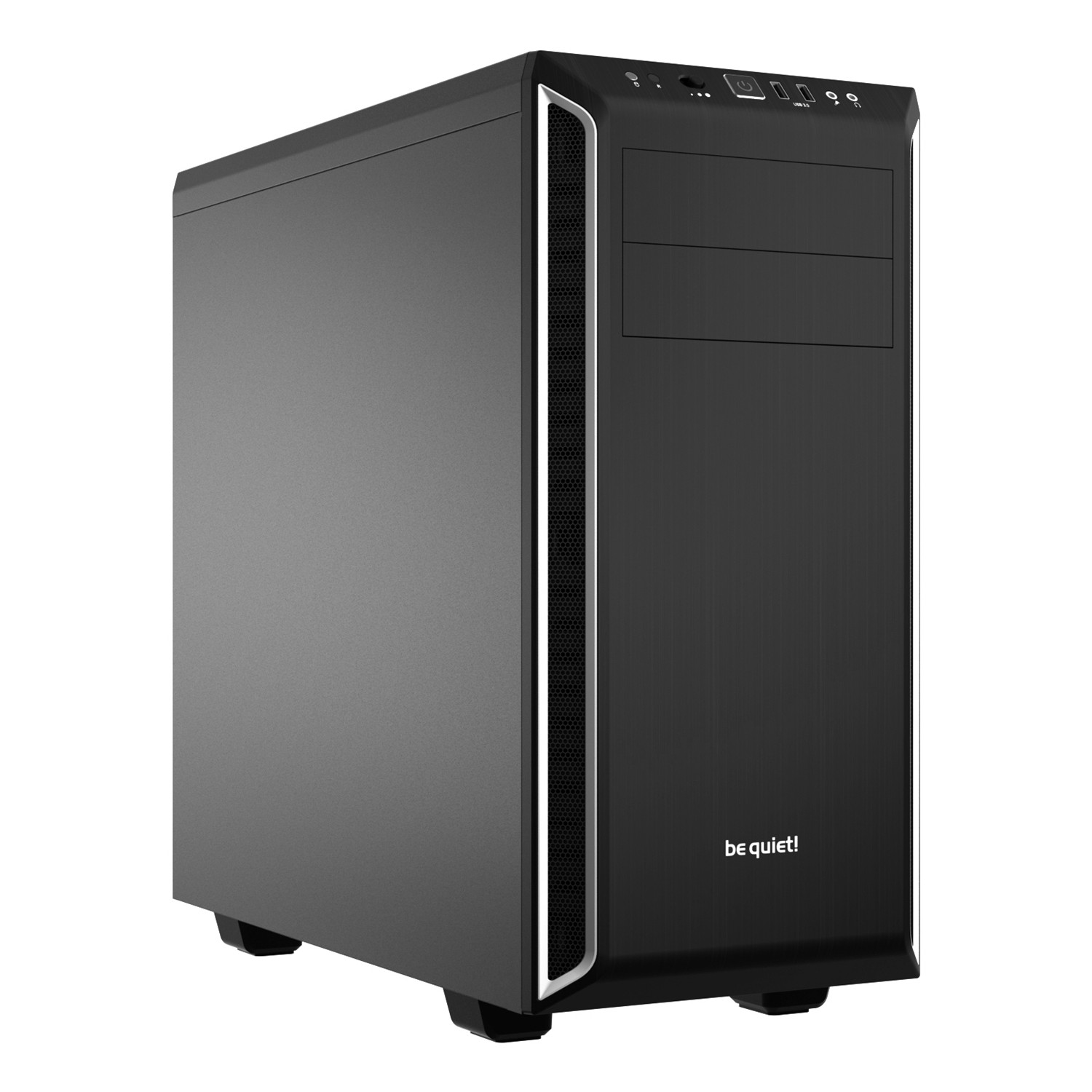 Be Quiet! Pure Base 600, Midi Tower, PC, Schwarz, Silber, ATX, micro ATX, Mini-ITX, ABS Synthetik, Stahl, Gaming