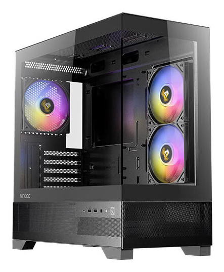 Antec CX500m ARGB, Mini Tower, PC, Schwarz, ITX, micro ATX, Glas, Stahl, 16,5 cm