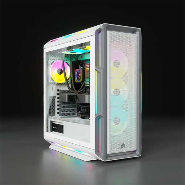 Zweites Bild vonCorsair iCUE 5000T RGB, Midi Tower, PC, Weiß, ATX, EATX, micro ATX, Gaming, Multi