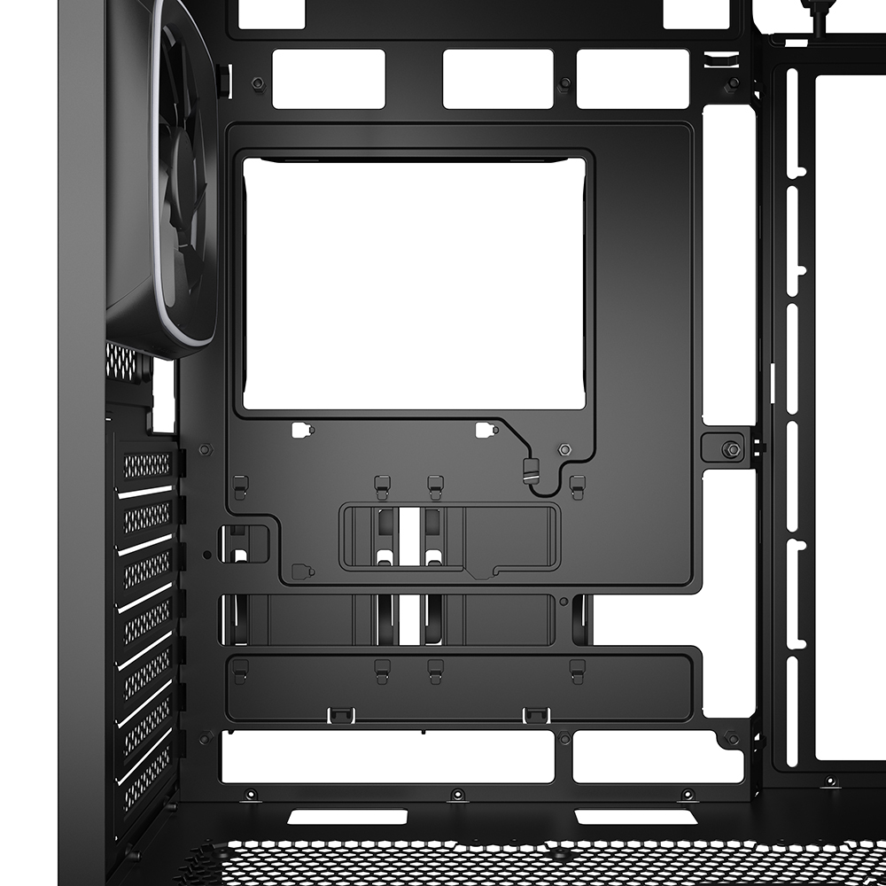 Zweites Bild vonSharkoon AK5G RGB, Midi Tower, PC, Schwarz, ATX, micro ATX, Mini-ITX, Multi, Taschenlüfter