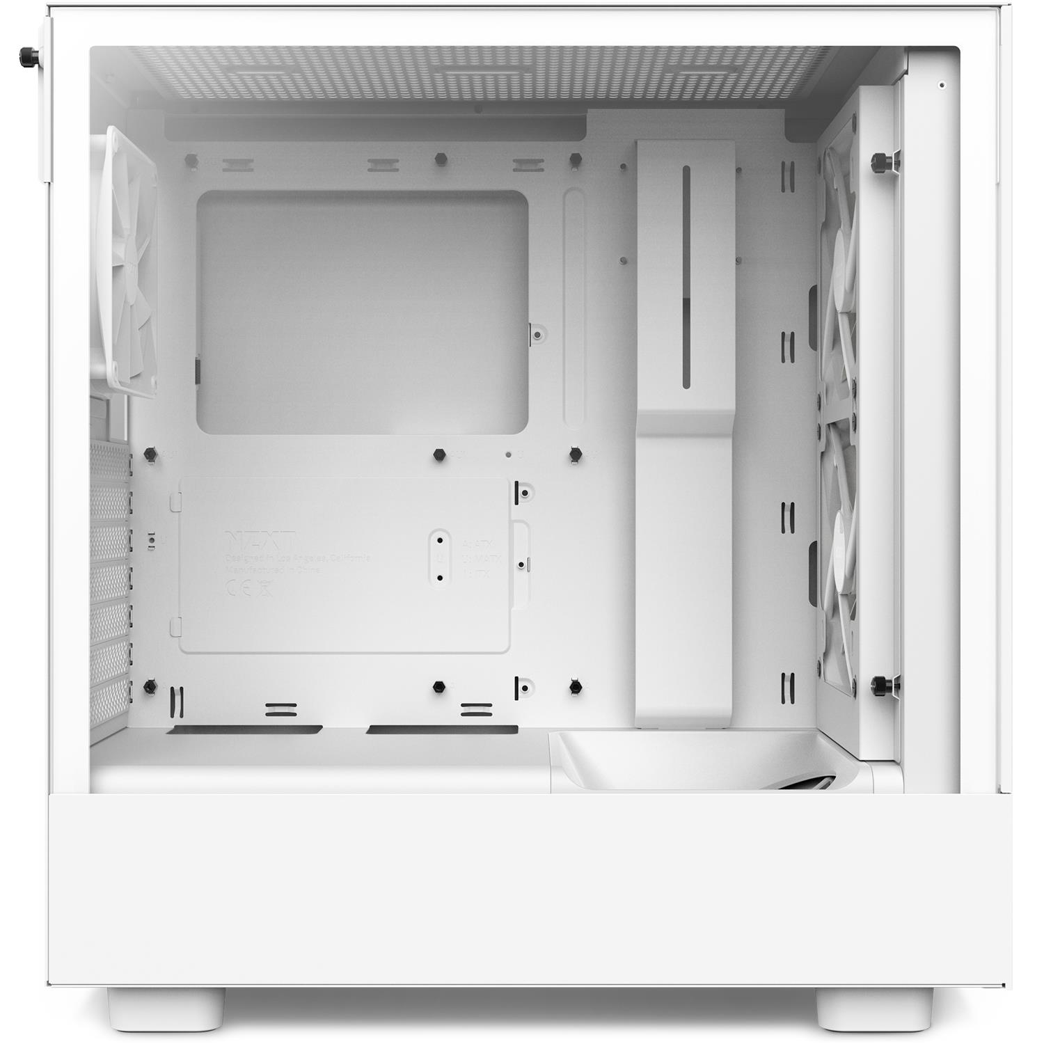 Zweites Bild vonNZXT H5 Flow RGB, Midi Tower, PC, Weiß, ATX, micro ATX, Mini-ITX, Glas, Stahl, Gaming