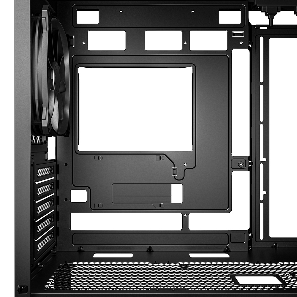 Zweites Bild vonSharkoon MK4 RGB Strip, Micro Tower, PC, Schwarz, micro ATX, Mini-ITX, Multi, Vorderseite