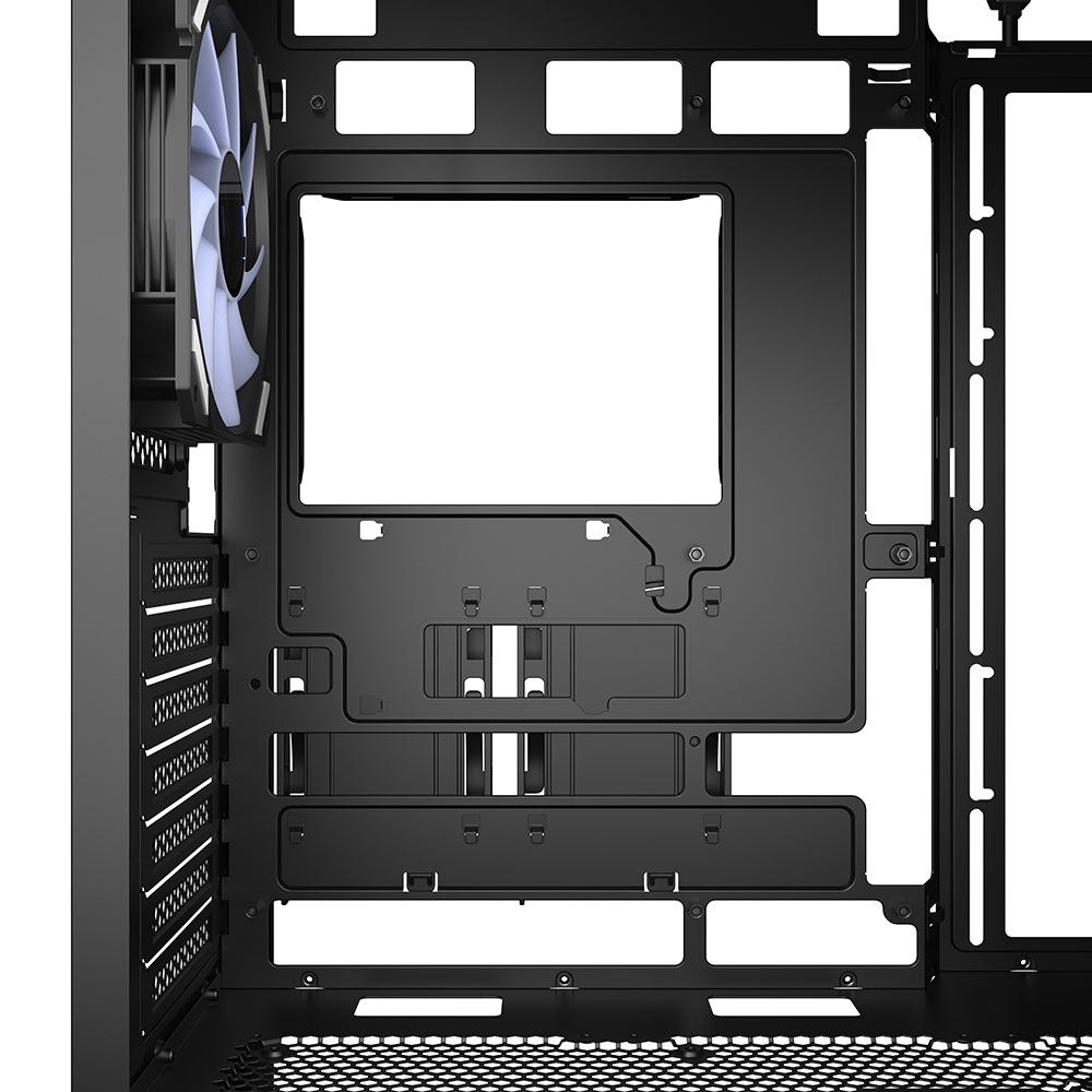 Zweites Bild vonSharkoon AK4W RGB Strip, Midi Tower, PC, Schwarz, ATX, micro ATX, Mini-ITX, Metall, Multi