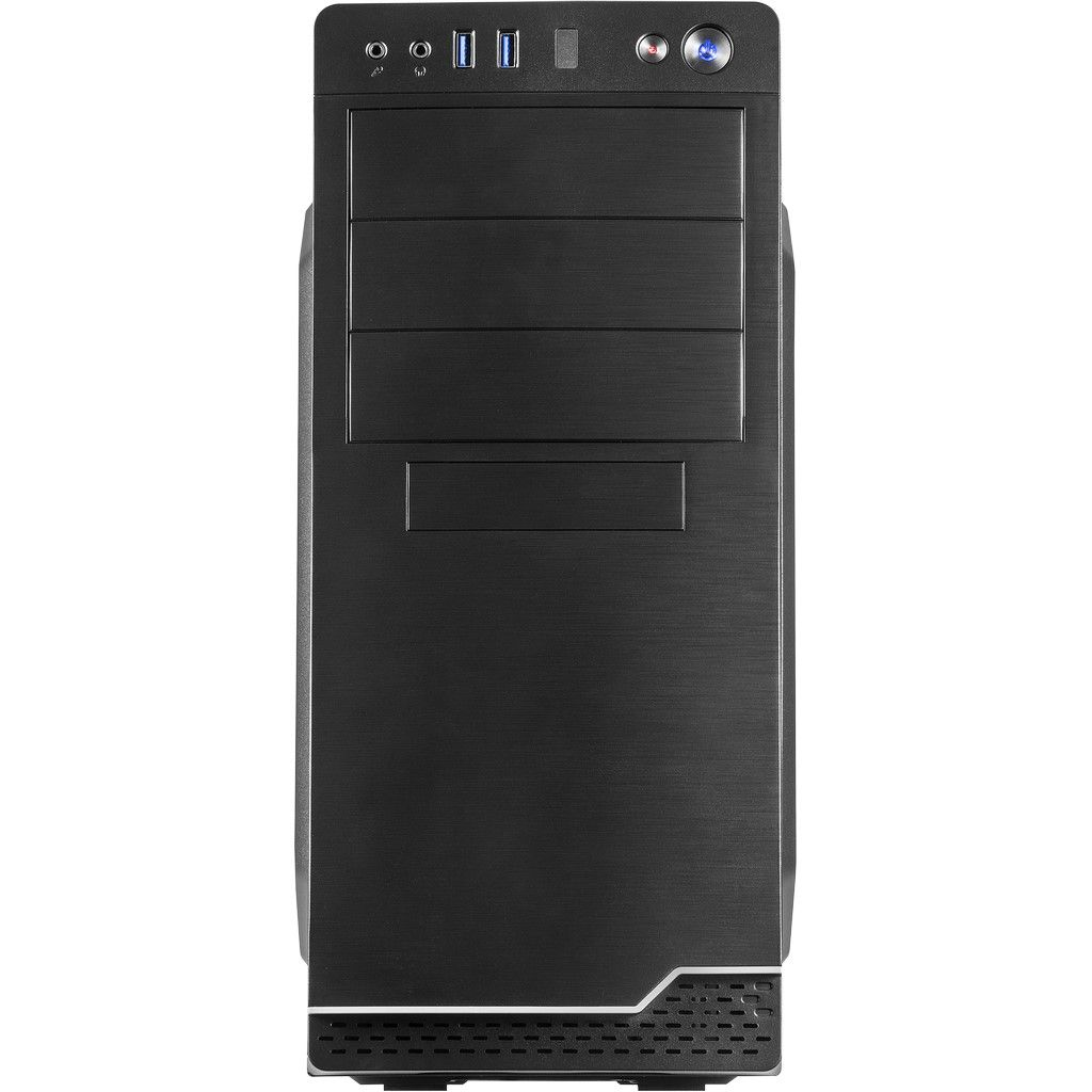 Zweites Bild vonInter-Tech IT-5916, Tower, PC, Schwarz, ATX, micro ATX, 14,5 cm, 35,5 cm