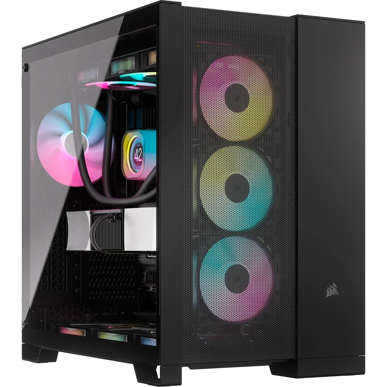 Corsair 6500D AIRFLOW, Midi Tower, PC, Schwarz, ATX, 19 cm, 40 cm