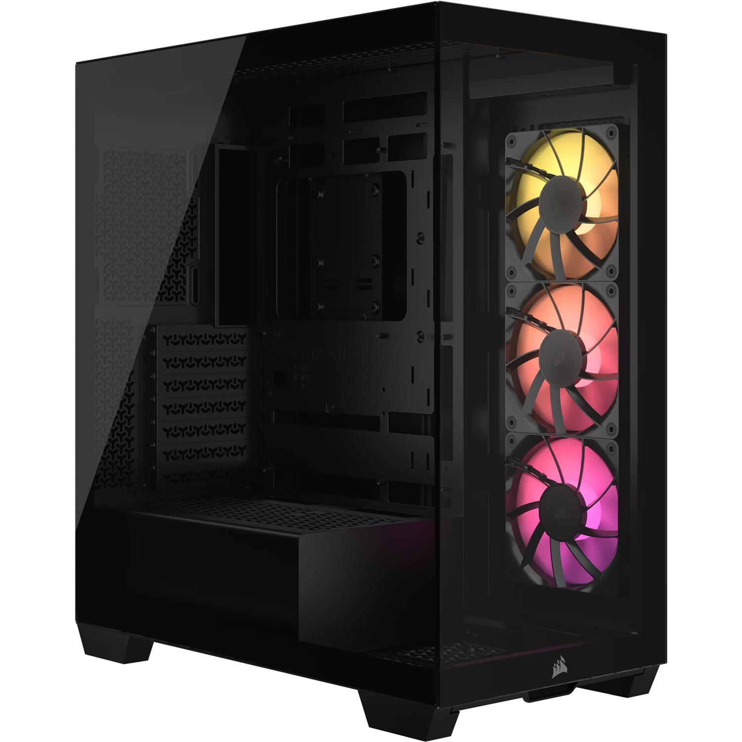 Corsair 3500X ARGB, Midi Tower, PC, Schwarz, EATX, Stahl, Gehärtetes Glas, Gaming