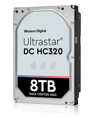 WD Ultrastar DC HC320, 8 TB, 7200 RPM, 256 MB, 3.5", Serial ATA III