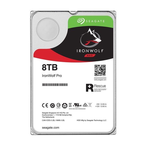 Seagate IronWolf ST8000VNA04, 8 TB, 7200 RPM, 256 MB, 3.5", Serial ATA III