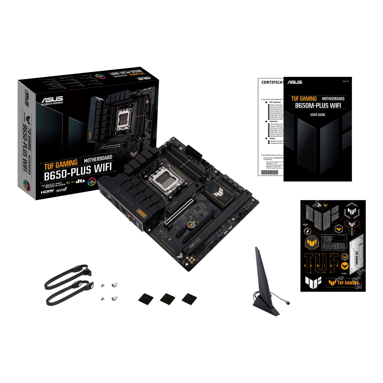 Zweites Bild vonASUS TUF GAMING B650-PLUS WIFI, AMD, Sockel AM5, AMD Ryzen 7000 Series, Sockel AM5, DDR5-SDRAM, 128 GB
