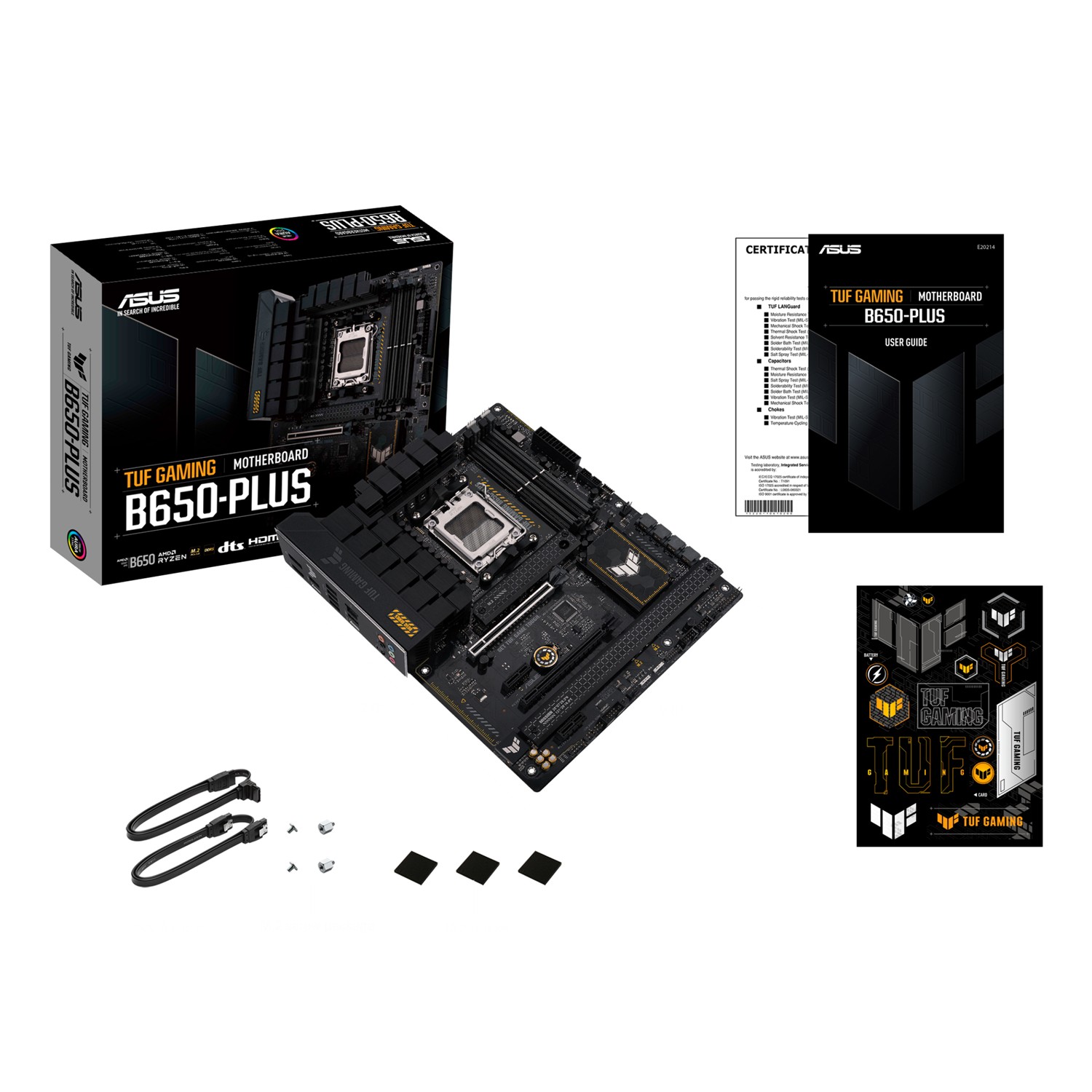 Zweites Bild vonASUS TUF GAMING B650-PLUS, AMD, Sockel AM5, AMD Ryzen 7000 Series, Sockel AM5, DDR5-SDRAM, 128 GB