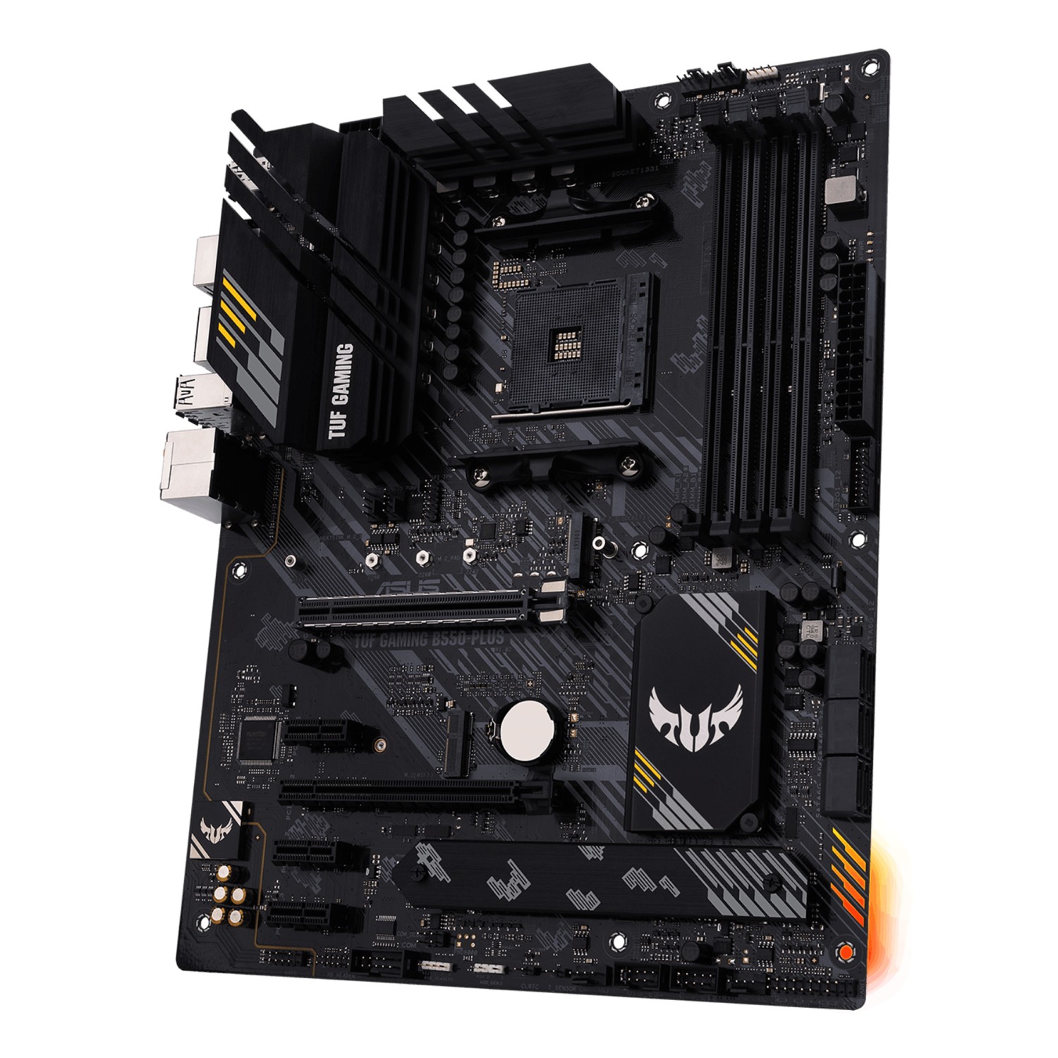 Zweites Bild vonASUS TUF Gaming B550-PLUS, AMD, Sockel AM4, AMD Ryzen 3000 Series, Sockel AM4, DDR4-SDRAM, 128 GB
