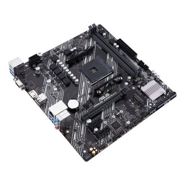 Zweites Bild vonASUS PRIME A520M-K, AMD, Sockel AM4, AMD Ryzen™ 3, AMD Ryzen™ 5, AMD Ryzen™ 7, Sockel AM4, DDR4-SDRAM, 64 GB