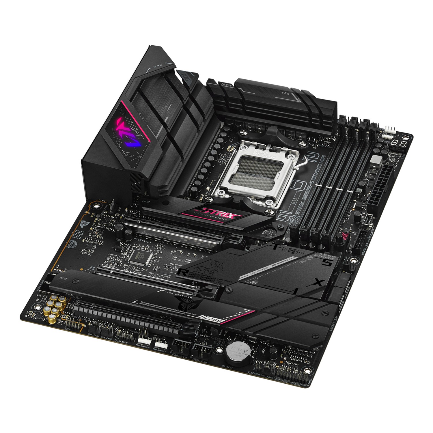 Zweites Bild vonASUS ROG STRIX B650E-E GAMING WIFI, AMD, Sockel AM5, AMD Ryzen 7000 Series, Sockel AM5, DDR5-SDRAM, 128 GB