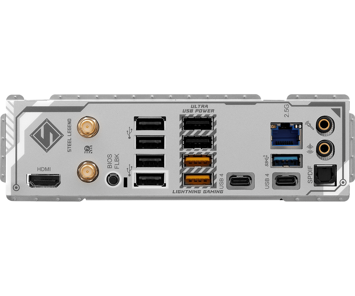 Zweites Bild vonASRock X870 Steel Legend WiFi, AMD, Sockel AM5, AMD Ryzen™ 7, AMD Ryzen™ 9, DDR5-SDRAM, 256 GB, DIMM
