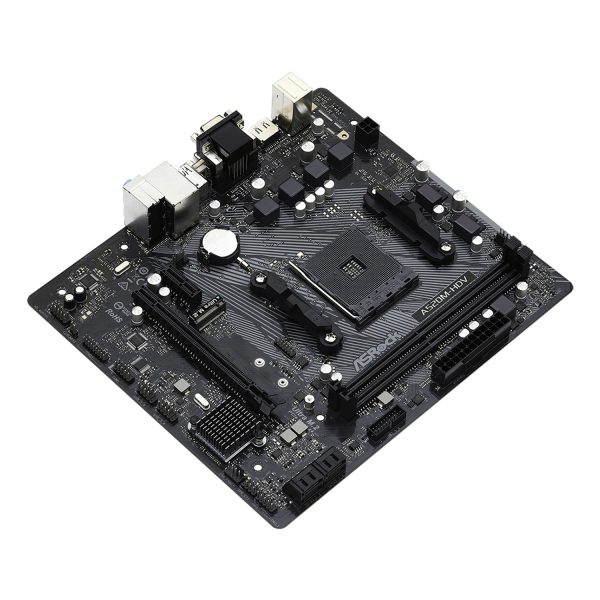 Zweites Bild vonASRock A520M-HDV, AMD, Sockel AM4, AMD Ryzen 3000 Series, DDR4-SDRAM, 64 GB, DIMM