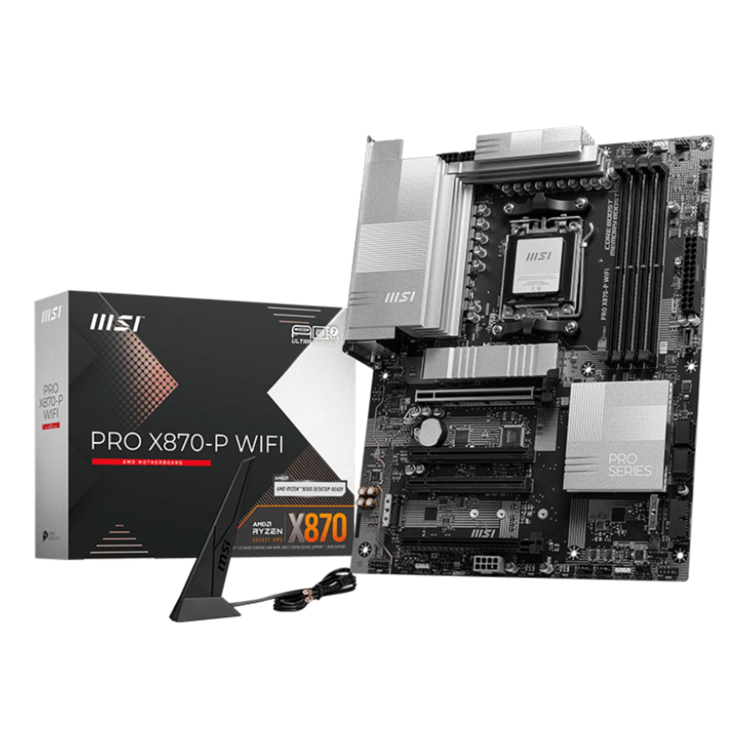 MSI PRO X870-P WIFI, AMD, Sockel AM5, AMD Ryzen™ 7, Sockel AM5, 256 GB, DDR5-SDRAM
