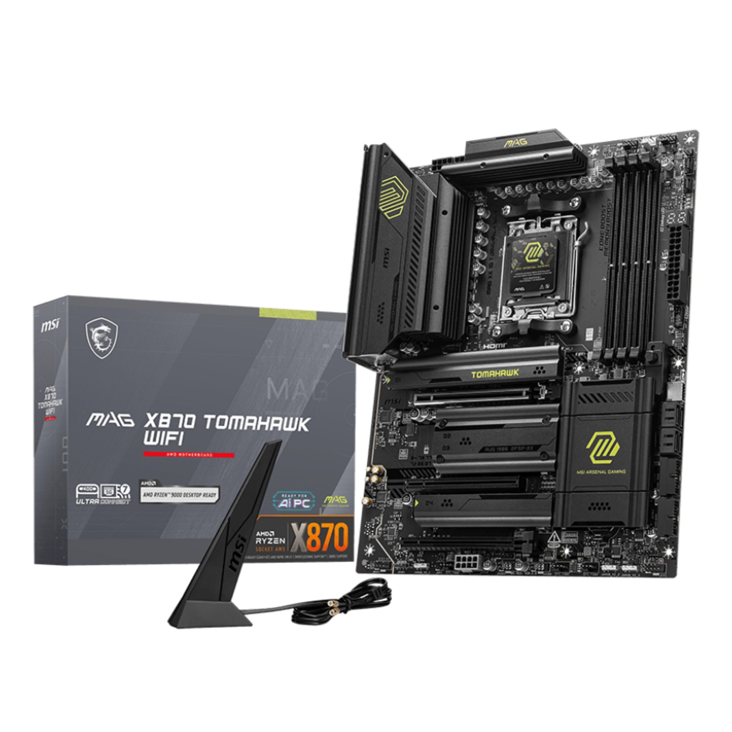 MSI MAG X870 TOMAHAWK WIFI, AMD, Sockel AM5, AMD Ryzen™ 7, Sockel AM5, 256 GB, DDR5-SDRAM