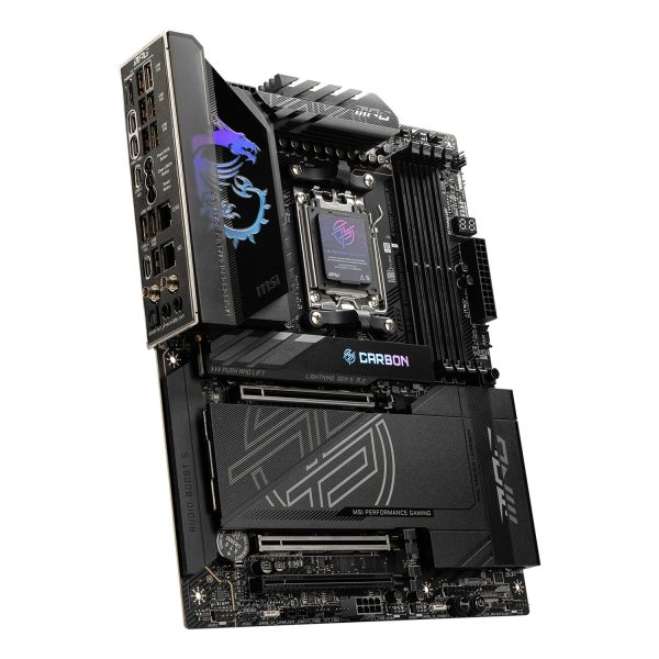 Zweites Bild vonMSI MPG X870E CARBON WIFI, AMD, Sockel AM5, AMD Ryzen™ 7, Sockel AM5, DDR5-SDRAM, 256 GB
