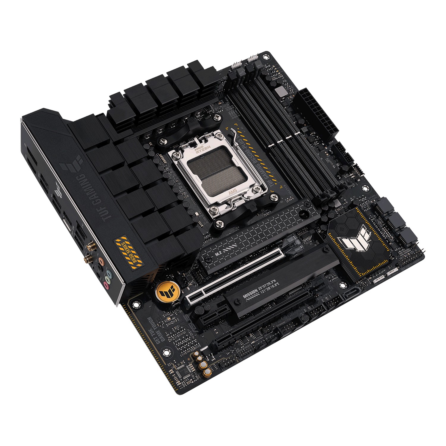 Zweites Bild vonASUS TUF GAMING B650M-PLUS WIFI, AMD, Sockel AM5, DDR5-SDRAM, 128 GB, DIMM, Zweikanalig