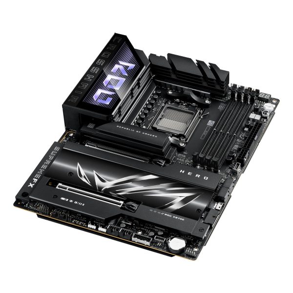 Zweites Bild vonASUS ROG CROSSHAIR X870E HERO, AMD, Sockel AM5, Sockel AM5, DDR5-SDRAM, 192 GB, DIMM