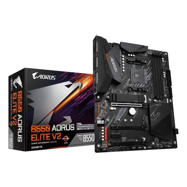 Gigabyte B550 AORUS ELITE V2 Mainboard – AMD Ryzen 5000 CPUs, 12+2 Phasen VRM, bis zu 4733 MHz DDR4, 1xPCIe 4.0 + 1xPCIe 3.0 M.2, 2.5GbE LAN, USB 3.2 Gen 2, AMD, Sockel AM4, AMD Ryzen 3000 Series, AMD Ryzen 4000 Series, AMD Ryzen 5000 Series, Sockel AM4,