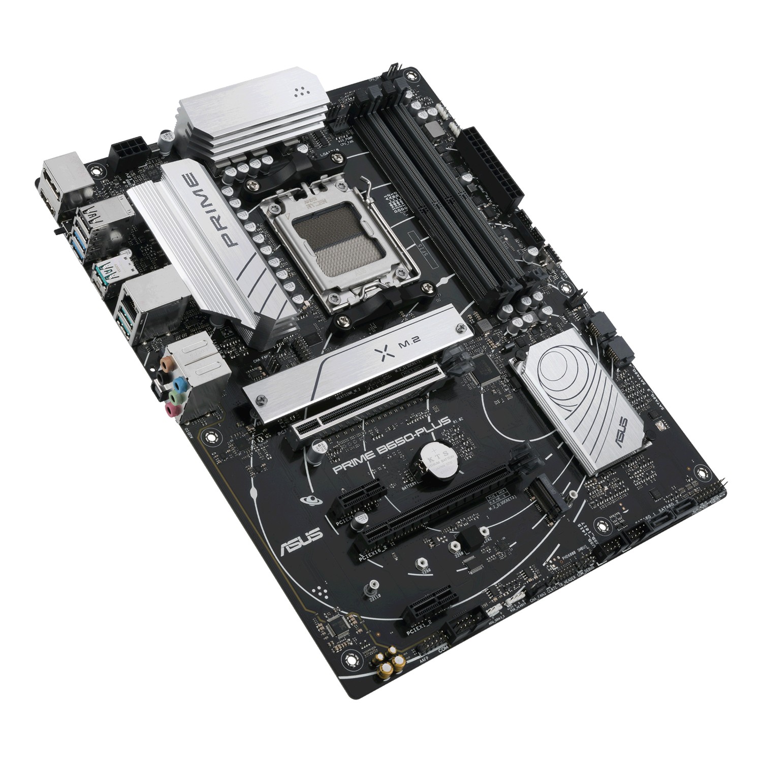 Zweites Bild vonASUS PRIME B650-PLUS-CSM, AMD, Sockel AM5, AMD Ryzen 7000 Series, DDR5-SDRAM, 128 GB, DIMM
