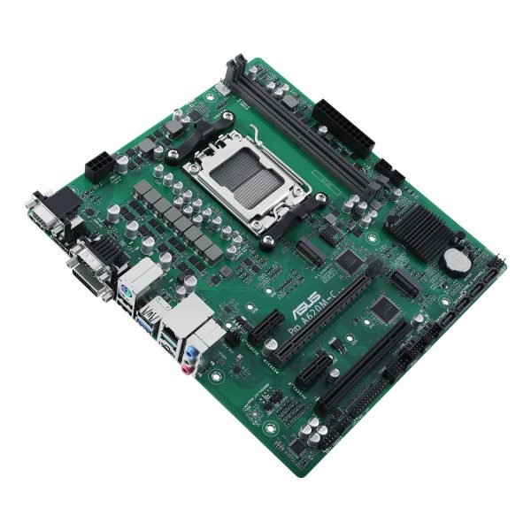 Zweites Bild vonASUS PRO A620M-C-CSM, AMD, Sockel AM5, AMD Ryzen 7000 Series, Sockel AM5, DDR5-SDRAM, 96 GB