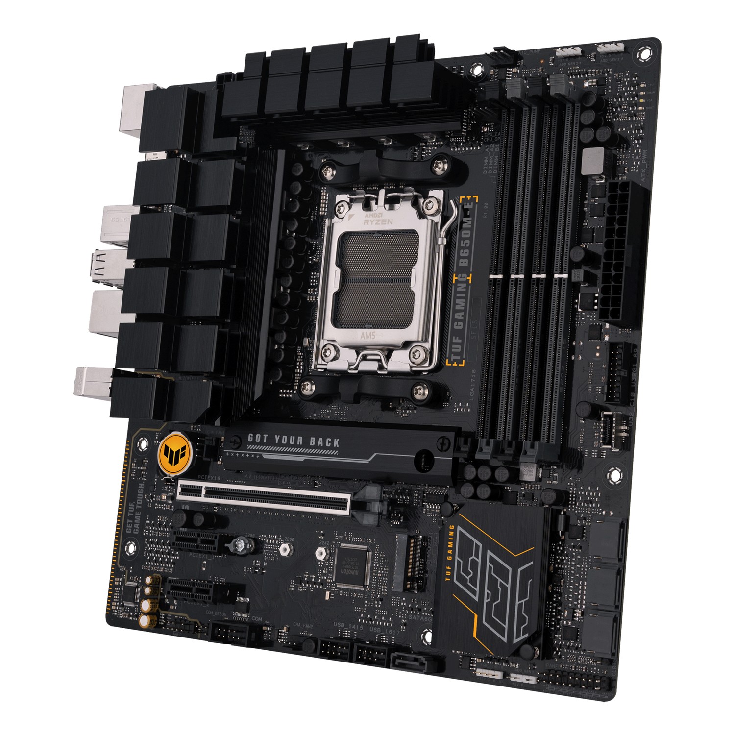 Zweites Bild vonASUS TUF GAMING B650M-E, AMD, Sockel AM5, AMD Ryzen 7000 Series, Sockel AM5, DDR5-SDRAM, 128 GB