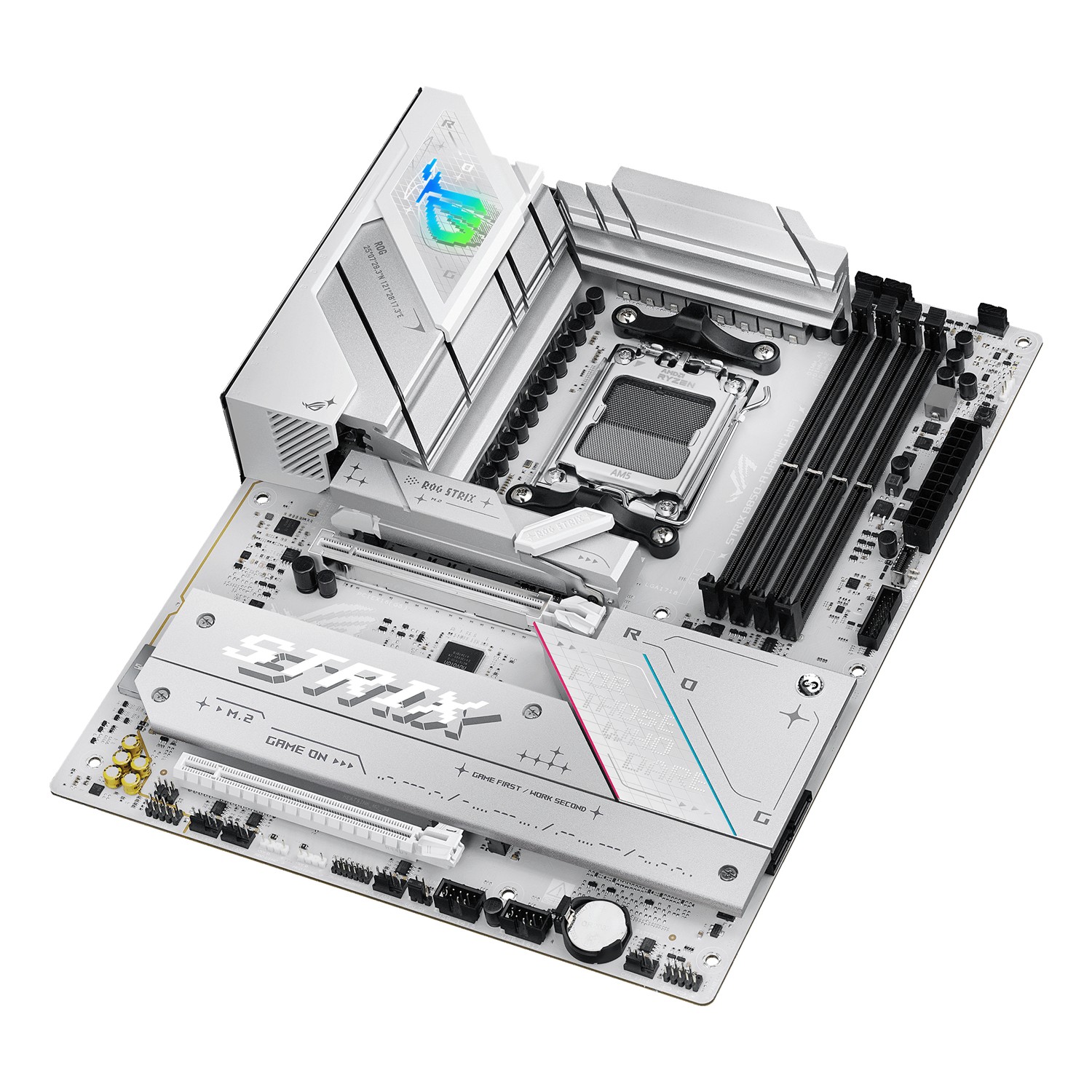 Zweites Bild vonASUS ROG STRIX B850-A GAMING WIFI, AMD, Sockel AM5, AMD Ryzen 7000 Series, AMD Ryzen 8000 Series, AMD Ryzen 9000 Series, Sockel AM5, DDR5-SDRAM, 192 GB