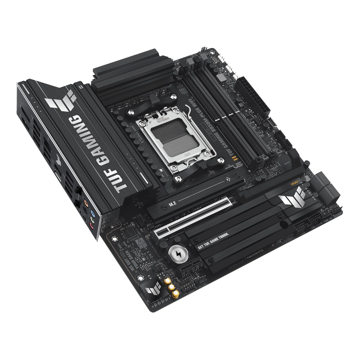 Zweites Bild vonASUS TUF GAMING B850M-PLUS WIFI, AMD, Sockel AM5, AMD Ryzen 7000 Series, AMD Ryzen 8000 Series, AMD Ryzen 9000 Series, Sockel AM5, DDR5-SDRAM, 192 GB