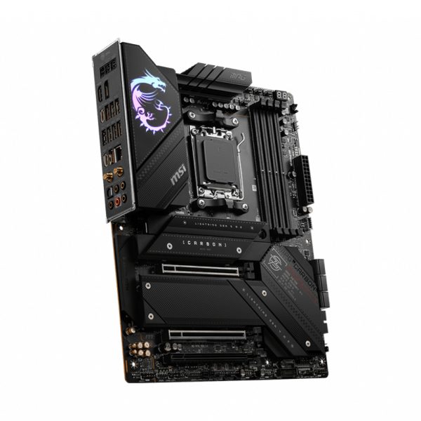 Zweites Bild vonMSI MPG X670E CARBON WIFI, AMD, Sockel AM5, DDR5-SDRAM, 128 GB, DIMM, Zweikanalig