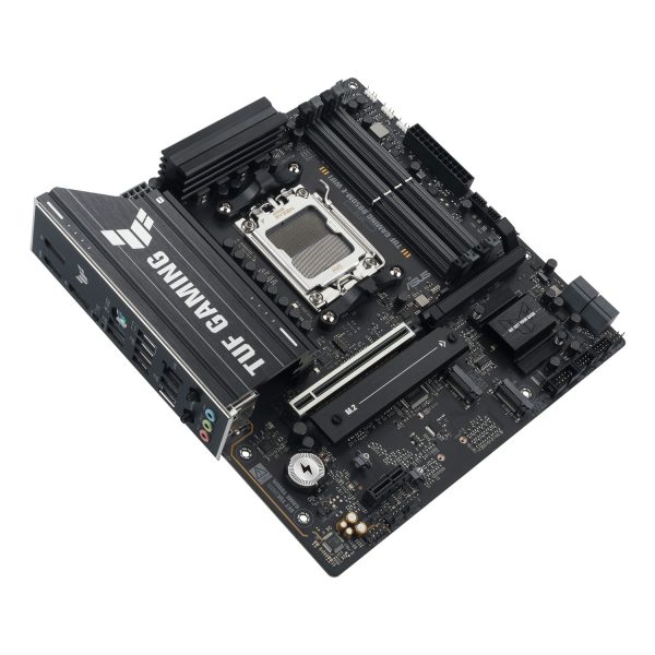 Zweites Bild vonASUS TUF GAMING B850M-E WIFI, AMD, Sockel AM5, AMD Ryzen 7000 Series, AMD Ryzen 8000 Series, AMD Ryzen 9000 Series, Sockel AM5, DDR5-SDRAM, 256 GB