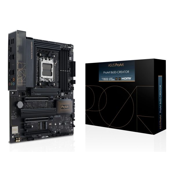ASUS PROART B650-CREATOR, AMD, Sockel AM5, AMD Ryzen 7000 Series, Sockel AM5, DDR5-SDRAM, 128 GB