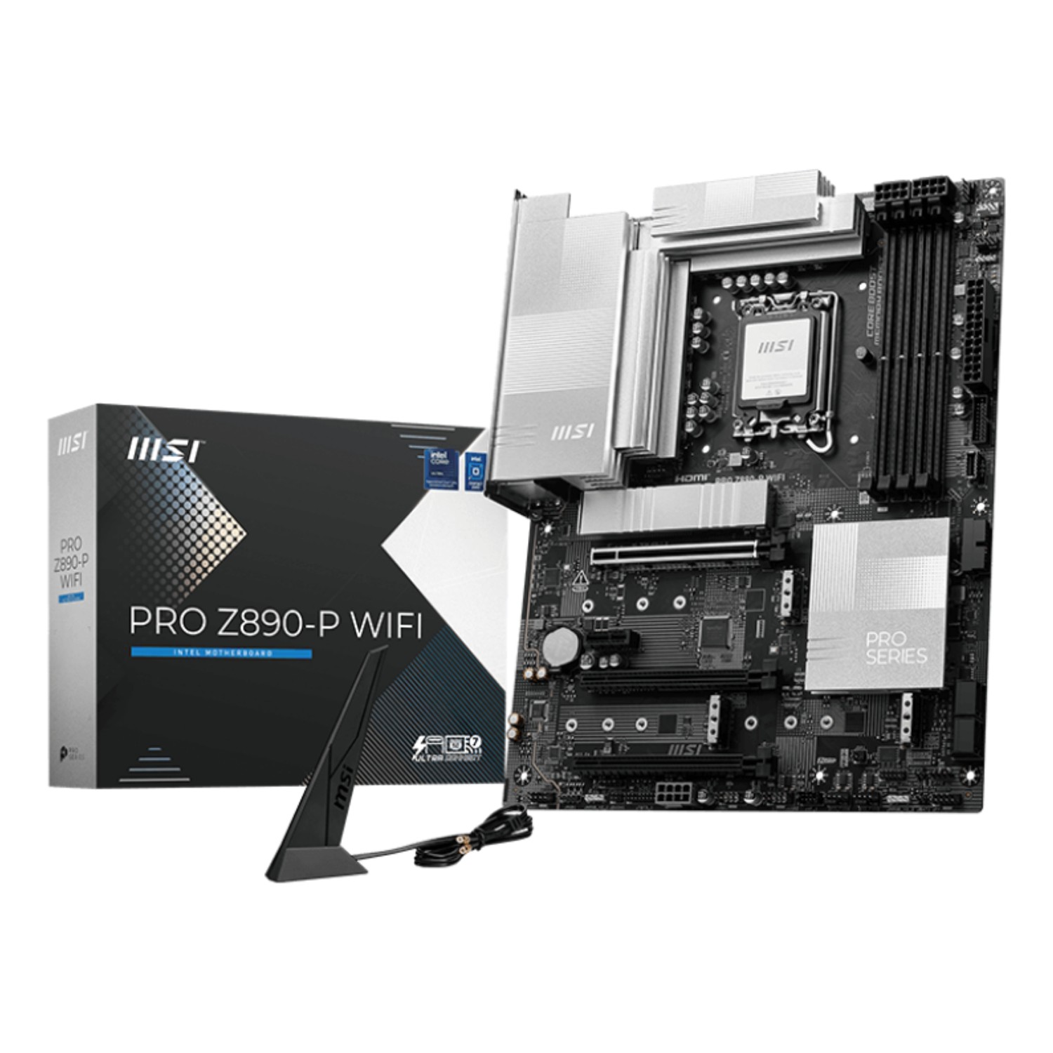 MSI PRO Z890-P WIFI, Intel, LGA 1851 (Socket V1), Intel Core Ultra (Series 2), LGA 1851, 256 GB, DDR5-SDRAM