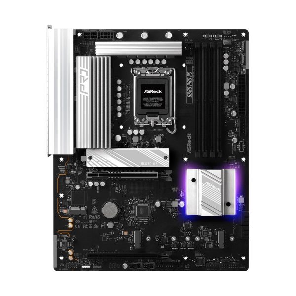 Zweites Bild vonASRock B860 Pro RS, Intel, LGA 1851 (Socket V1), Intel Core Ultra (Series 2), DDR5-SDRAM, 256 GB, DIMM