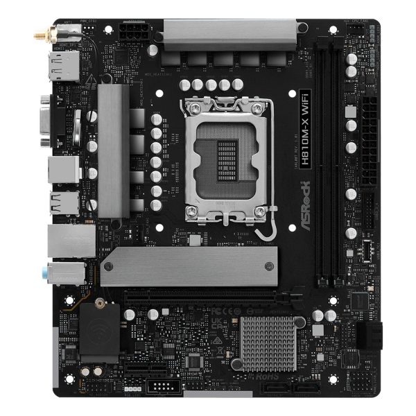 ASRock H810M-X WiFi, Intel, LGA 1851 (Socket V1), Intel Core Ultra (Series 2), DDR5-SDRAM, 128 GB, DIMM
