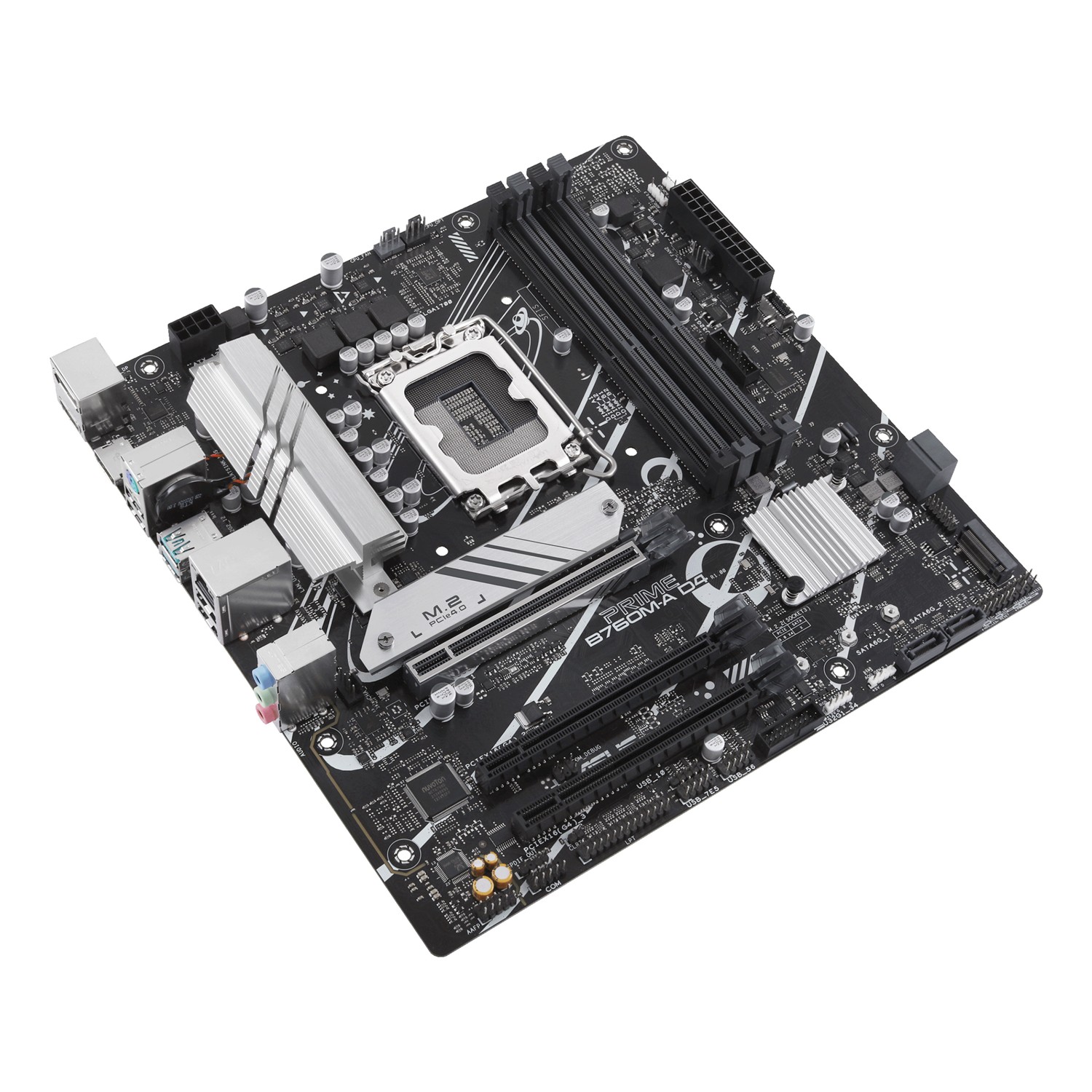 Zweites Bild vonASUS PRIME B760M-A D4-CSM, Intel, LGA 1700, Intel® Celeron®, Intel® Pentium® Gold, Intel® Core™ i3, Intel® Core™ i5, Intel® Core™..., LGA 1700, DDR4-SDRAM, 128 GB