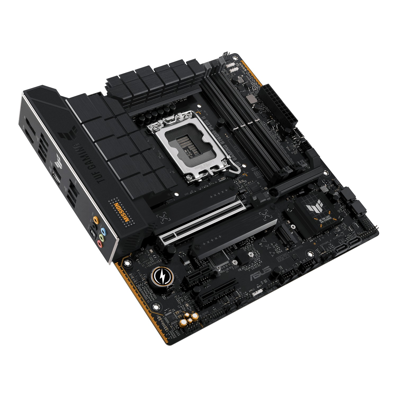 Zweites Bild vonASUS TUF GAMING B760M-PLUS II, Intel, LGA 1700, Intel® Celeron®, Intel® Pentium® Gold, Intel® Core™ i3, Intel® Core™ i5, Intel® Core™..., LGA 1700, DDR5-SDRAM, 192 GB
