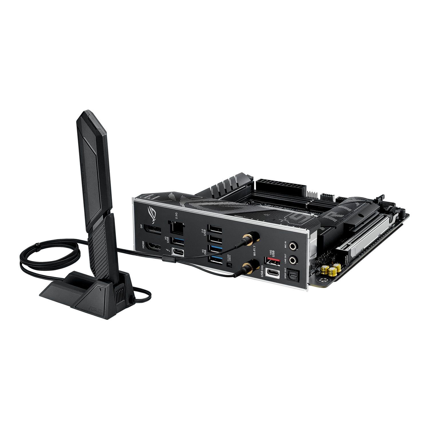 Zweites Bild vonASUS ROG STRIX B860-I GAMING WIFI, Intel, LGA 1851 (Socket V1), Intel Core Ultra (Series 2), DDR5-SDRAM, 128 GB, DIMM
