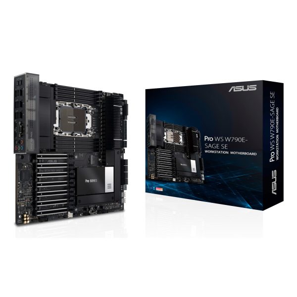 ASUS PRO WS W790E-SAGE SE, Intel, LGA 4677 (Socket E), Intel® Xeon® W, W-2400, W-3400, LGA 4677 (Socket E), DDR5-SDRAM