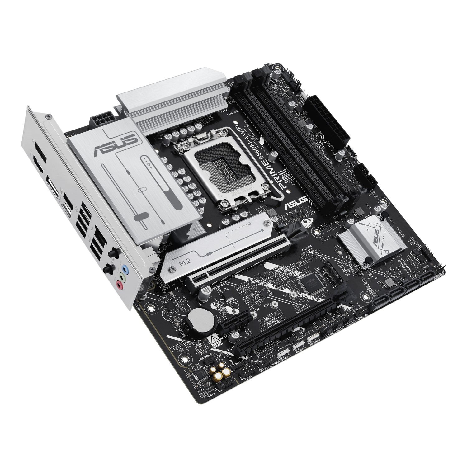 Zweites Bild vonASUS PRIME B860M-A WIFI, Intel, LGA 1851 (Socket V1), Intel Core Ultra (Series 2), LGA 1851, DDR5-SDRAM, 256 GB