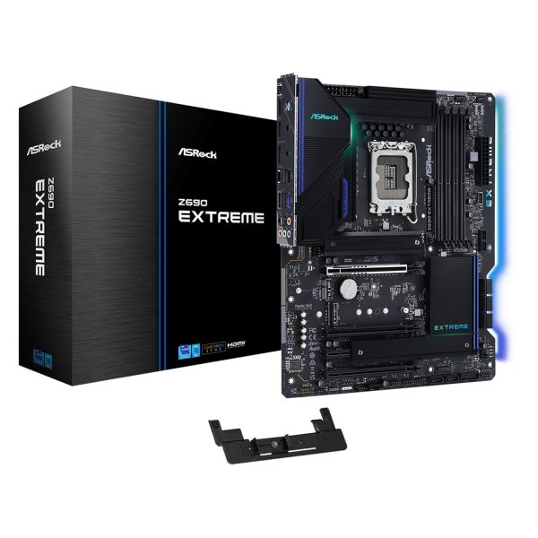 Zweites Bild vonASRock Z690 Extreme, Intel, LGA 1700, Intel® Core™ i3, Intel® Core™ i5, Intel® Core™ i7, Intel® Core™ i9, DDR4-SDRAM, 128 GB, DIMM