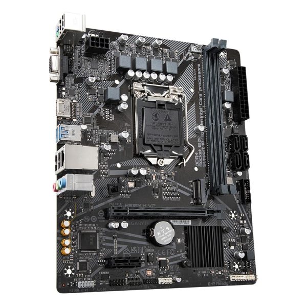 Zweites Bild vonGigabyte H510M H V2, Intel, LGA 1200 (Socket H5), Intel® Celeron®, Intel® Core™ i3, Intel® Core™ i5, Intel® Core™ i7, Intel® Core™ i9, Intel® Pentium®, LGA 1200 (Socket H5), DDR4-SDRAM, 64 GB