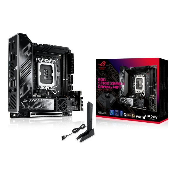 ASUS ROG STRIX Z890-I GAMING WIFI, Intel, LGA 1851 (Socket V1), Intel Core Ultra (Series 2), DDR5-SDRAM, 96 GB, DIMM