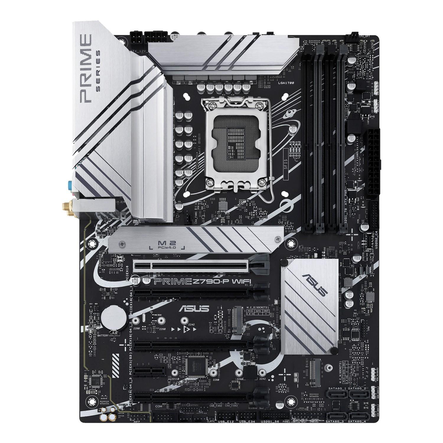 ASUS PRIME Z790-P WIFI, Intel, LGA 1700, Intel® Celeron®, Intel® Core™ i3, Intel® Core™ i5, Intel® Core™ i7, Intel® Core™ i9,..., LGA 1700, DDR5-SDRAM, 128 GB