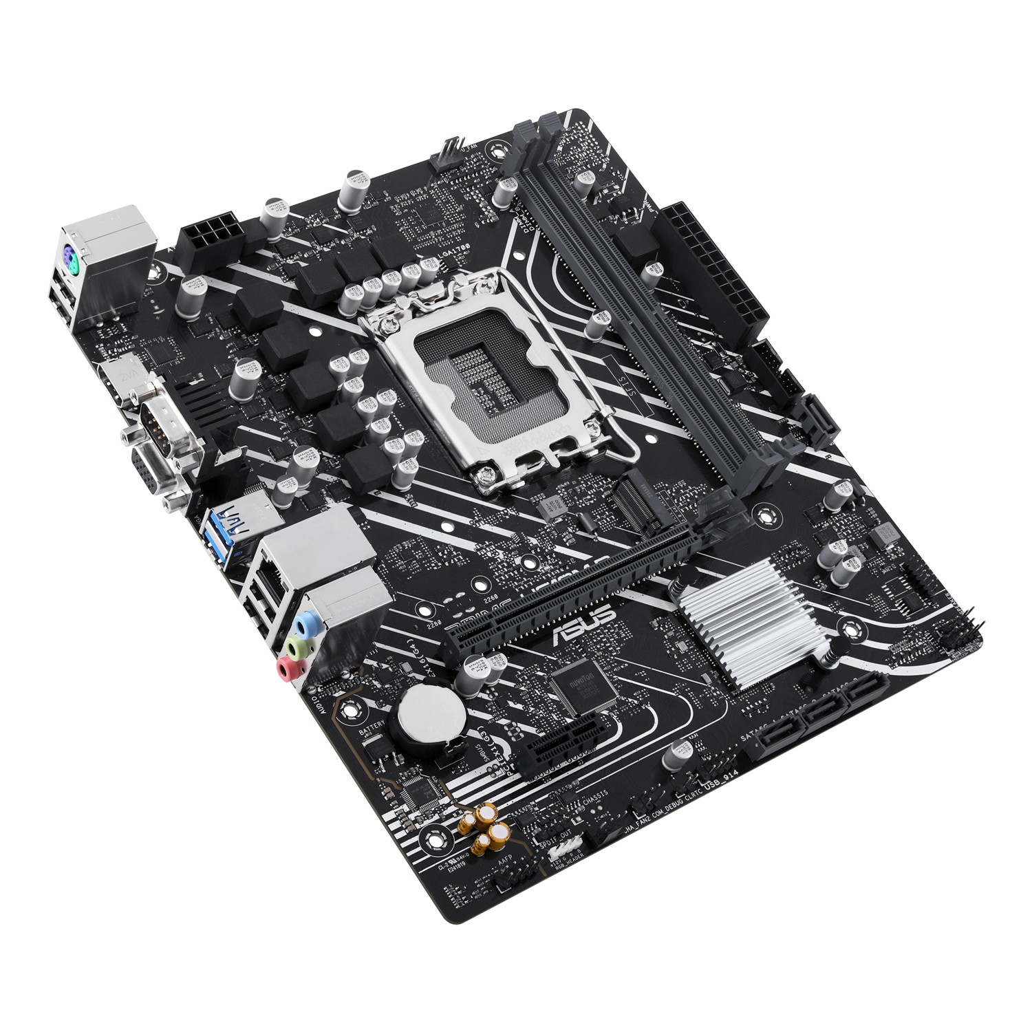 Zweites Bild vonASUS PRIME H610M-D, Intel, LGA 1700, Intel® Celeron®, Intel® Pentium® Gold, Intel® Core™ i3, Intel® Core™ i5, Intel® Core™..., LGA 1700, DDR5-SDRAM, 96 GB