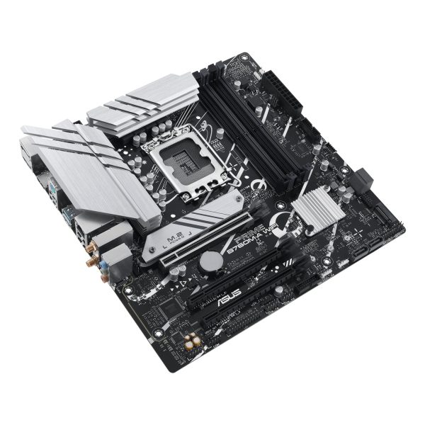 Zweites Bild vonASUS PRIME B760M-A WIFI, Intel, LGA 1700, Intel® Celeron®, Intel® Core™ i3, Intel® Core™ i5, Intel® Core™ i7, Intel® Core™ i9,..., LGA 1700, DDR5-SDRAM, 128 GB