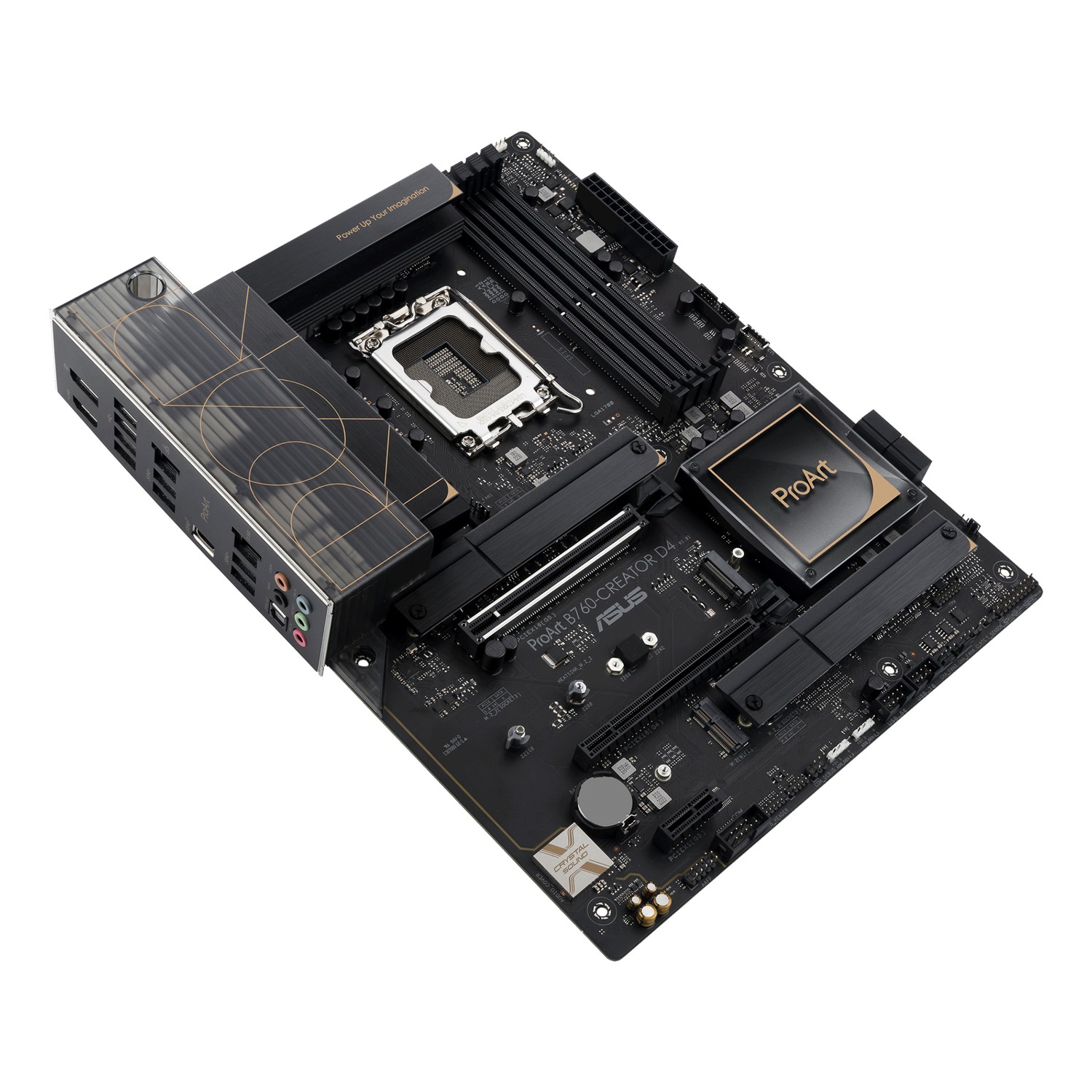 Zweites Bild vonASUS PROART B760-CREATOR D4, Intel, LGA 1700, Intel® Celeron®, Intel® Pentium® Gold, Intel® Core™ i3, Intel® Core™ i5, Intel® Core™..., LGA 1700, DDR4-SDRAM, 128 GB