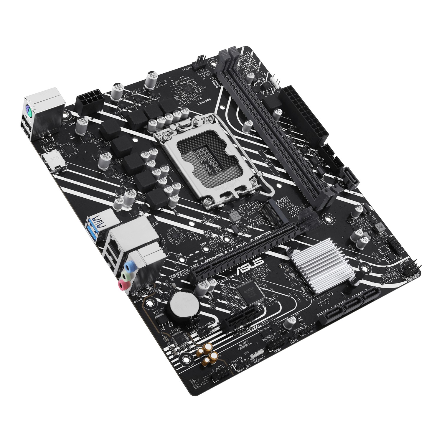 Zweites Bild vonASUS PRIME H610M-K D4 ARGB, Intel, LGA 1700, Intel® Celeron®, Intel® Pentium® Gold, Intel® Core™ i3, Intel® Core™ i5, Intel® Core™..., LGA 1700, DDR4-SDRAM, 64 GB